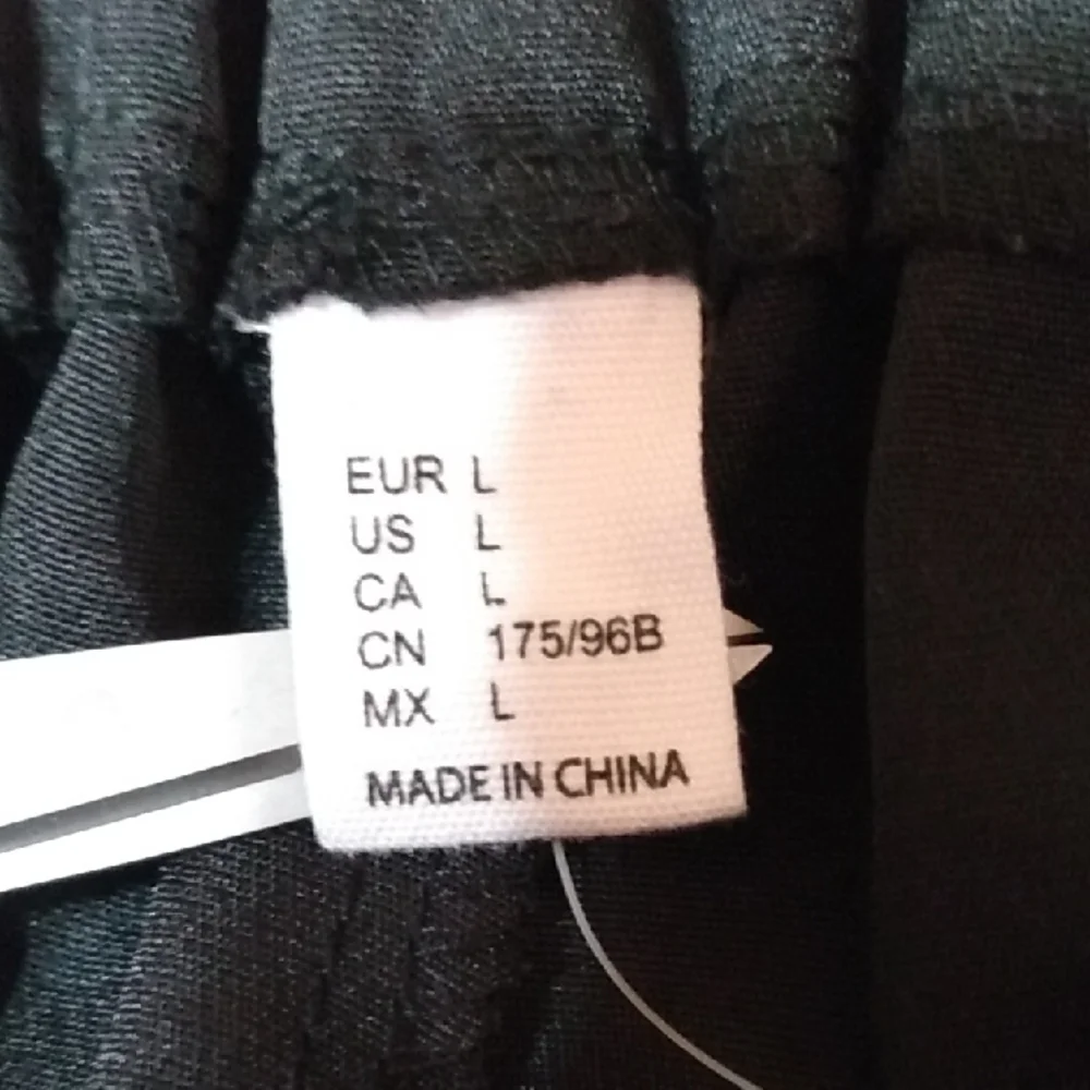 High-Rise Extra Wide-Leg Black Women's Pants W/Front Pockets - Large